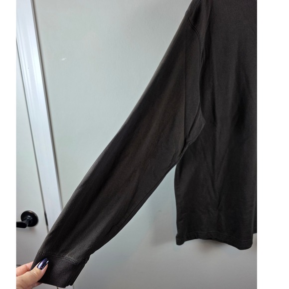 IZOD GOLF Mens Sz XL Long Sleeve Mock Neck Pullover Shirt Brown Layering‎ Preppy - Picture 4 of 6